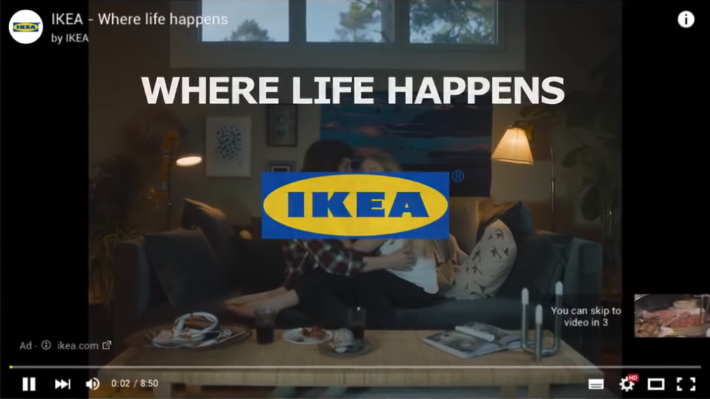 Ikea – Where Life happens Ad